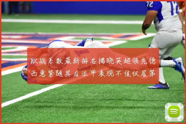 欧战系数最新排名揭晓英超领先德西意紧随其后法甲表现不佳仅居第八
